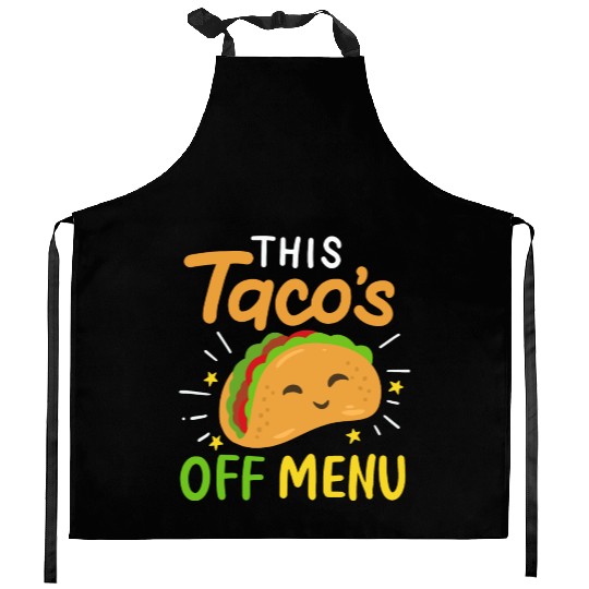 Taco Bachelorette Party wedding bride engaged Kitchen Aprons