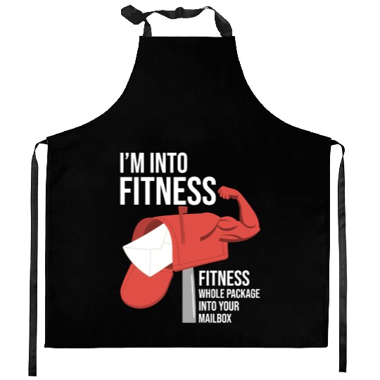 I'm Into Fitness Postal Worker Mailman Postman Kitchen Aprons