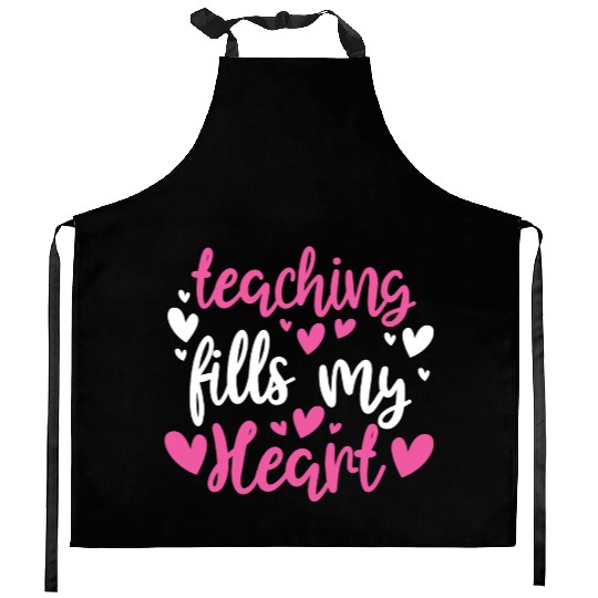 His and Her Valentine Gift Teacher Teaching Fills Kitchen Aprons