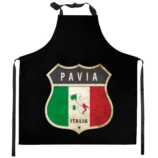 Pavia Italy coat of arms flags design Kitchen Aprons