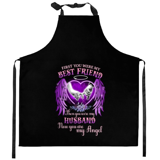 Best Friend Then You Were My Husband Memorial Gift Kitchen Aprons