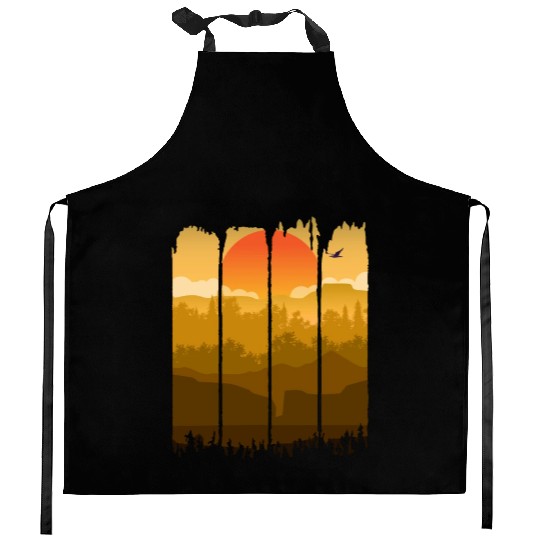 A Wilderness Somewhere, Trees and Nature Kitchen Aprons