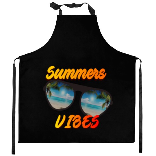 SUMMER VIBES Kitchen Aprons