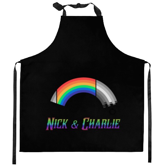 Heartstopper Rainbow LBGTQIA+ Nick and Charlie Kitchen Aprons