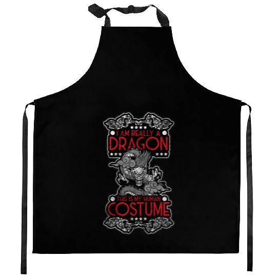 Dragon Dragon Scales Monster Chinese Dragon Kitchen Aprons