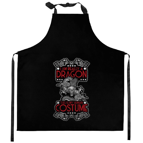 Dragon Dragon Scales Monster Chinese Dragon Kitchen Aprons