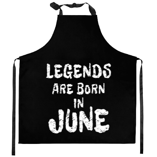 Legends are Born in June | Black Freedom Day Kitchen Aprons