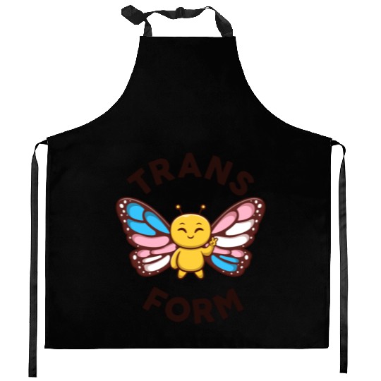 Transgender Monarch Butterfly Trans Form Kawaii Kitchen Aprons