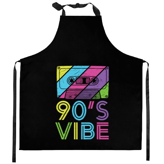90's Vibe Retro Cassette Tape Music Kitchen Aprons