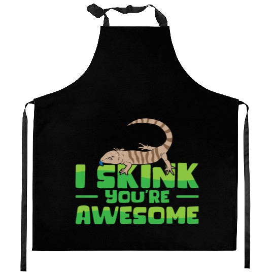 Herpetology Skink Lizard Wildlife Reptile Kitchen Aprons