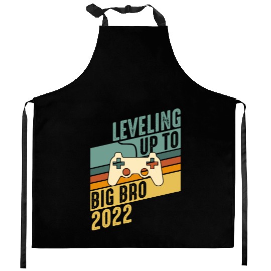 Level up Big Brother 2022 Baby Gamer Boy Baby Kitchen Aprons