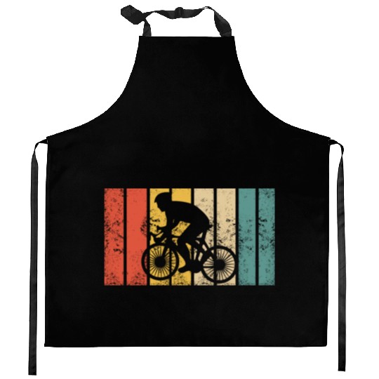Cycling Cyclist Kitchen Aprons
