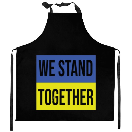 Ukraine We Stand Together Kitchen Aprons