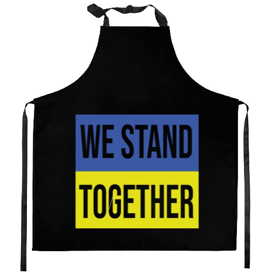 Ukraine We Stand Together Kitchen Aprons