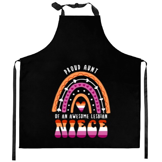 Proud Aunt Awesome Lesbian Niece Kitchen Aprons
