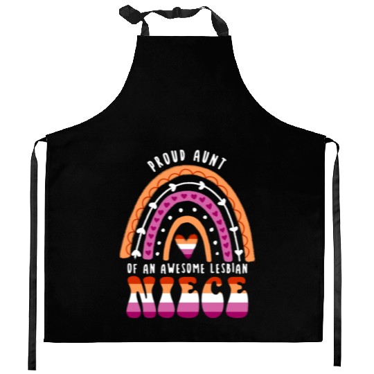 Proud Aunt Awesome Lesbian Niece Kitchen Aprons