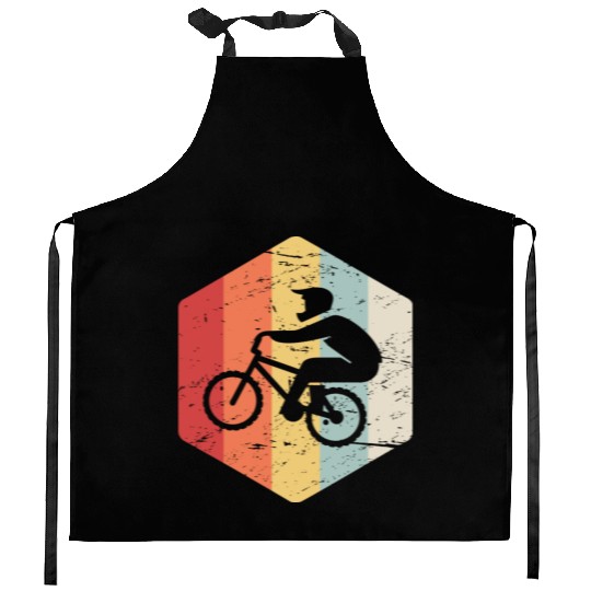 Retro Vintage Cycling Bicycle Motocross Racing Bmx Kitchen Aprons