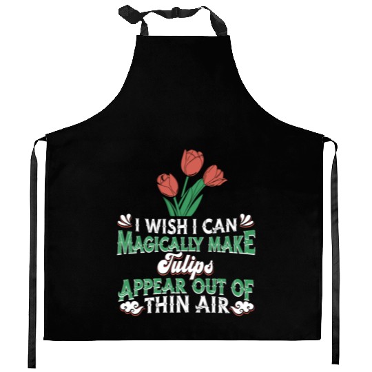 Tulip Garden Gardening Kitchen Aprons
