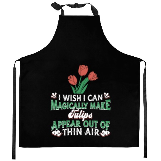 Tulip Garden Gardening Kitchen Aprons