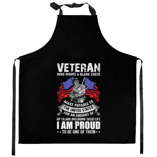 Veterans day celebration. Thank you veterans Kitchen Aprons