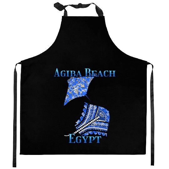 Agiba Beach Vacation Tribal Stingrays Kitchen Aprons