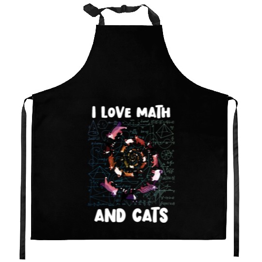 Math Kitty Cat I Love Math And Cats Mathematics Kitchen Aprons