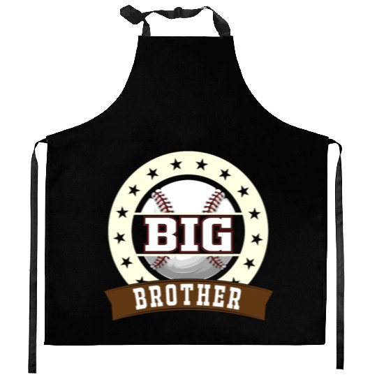 Big Brother Baseball Son Baseball Fan Kitchen Aprons