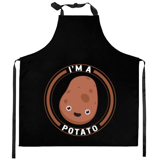 Potato Vegetable Kitchen Aprons, I'm A Potato Kitchen Aprons,