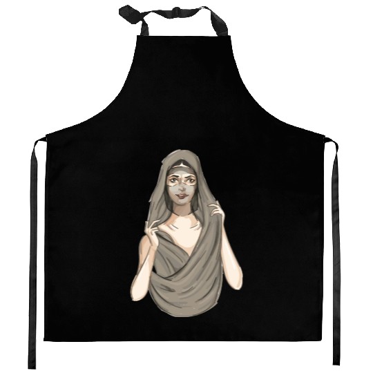 Arabic Woman Hijab Belly Dance Arabic Woman Hijab Kitchen Aprons