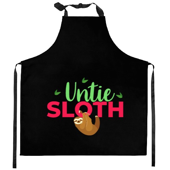 Sloth Sloths, Untie Untie Sloth Kitchen Aprons