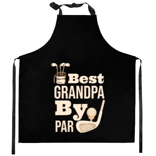 Best Grandpa By Par Father s Day Golf Grandad Golf Kitchen Aprons
