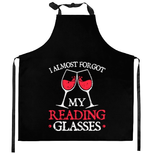 Reading Glasses Book Lover Women Bookworm Kitchen Aprons