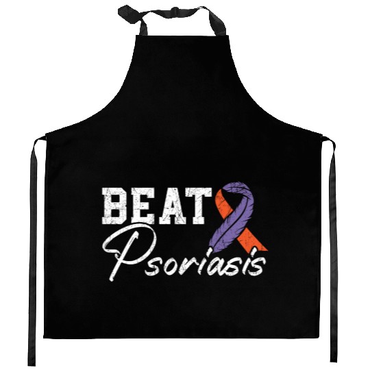 Beat Psoriasis Skin Disease Psoriasis Awareness Kitchen Aprons