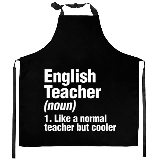 English Teacher Kitchen Aprons Back To School Writer