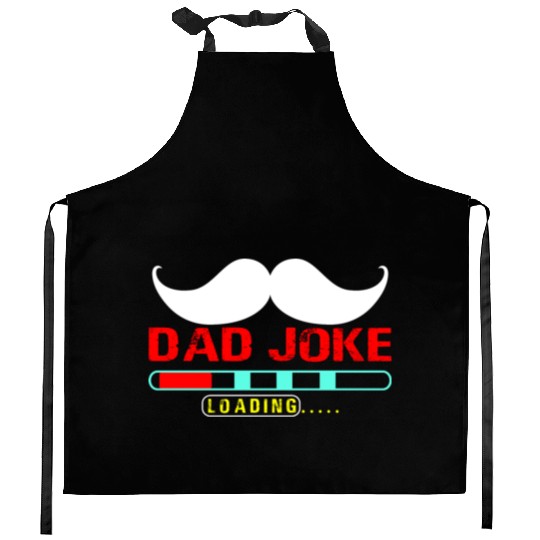 dad joke loading Gift for Daddy Kitchen Aprons