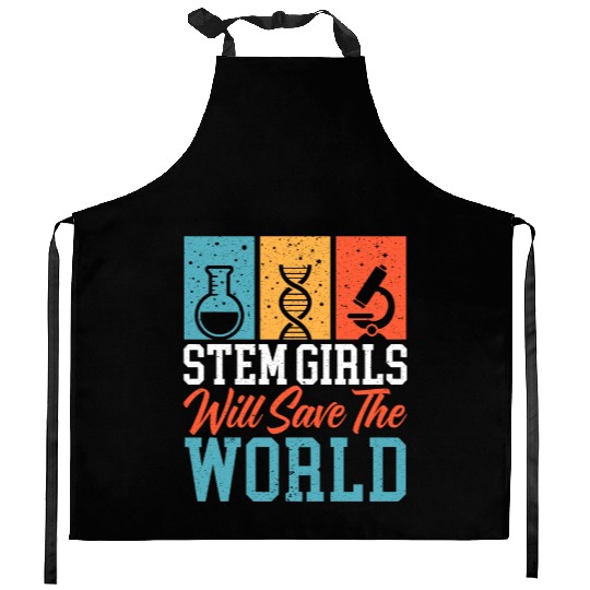 Steminist Engineering Biologist Science Math Kitchen Aprons