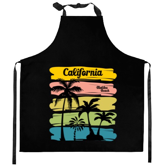 California Summer dance party Kitchen Aprons