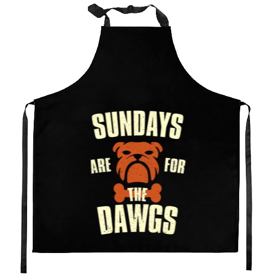 Sundays are for the dogs Cleveland Ohio Kitchen Aprons