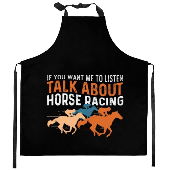 Talk about Horse Equestrian Gift Kitchen Aprons