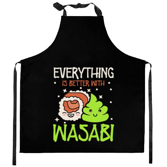 Everything Is Better Sushi Lover Japan Japanese Kitchen Aprons