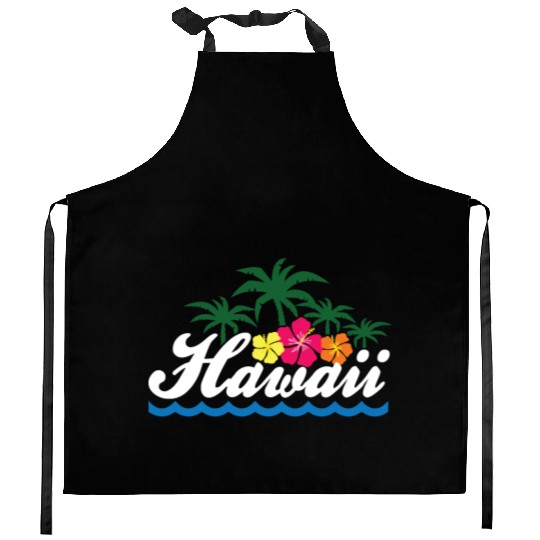 Hawaii Hibiscus Hawaiian Islands Ocean Beach Aloha Kitchen Aprons