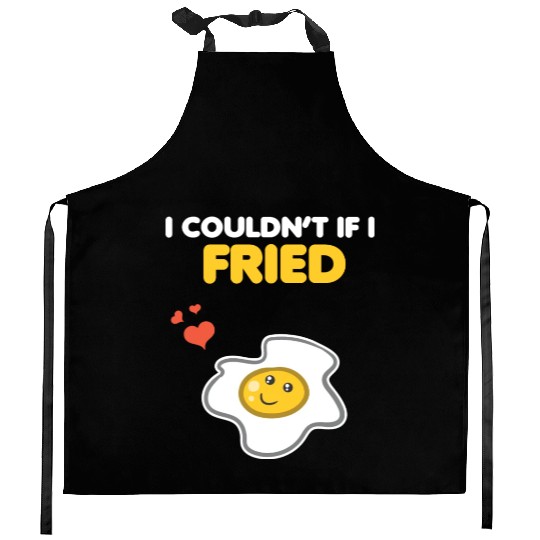 Matching Couple Funny Egg & Bacon Romantic Pun Kitchen Aprons