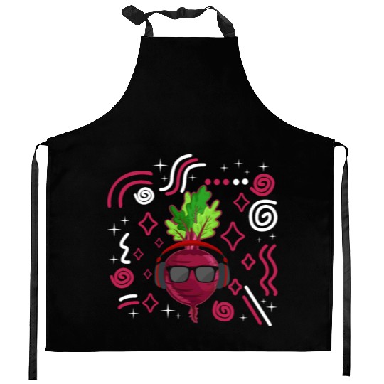 Beets Vegetable Kitchen Aprons, Fresh Beets Wearing