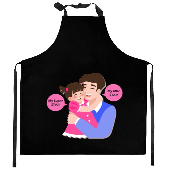 Funny and Best Dad Gift, Girl Dad Father's day Kitchen Aprons