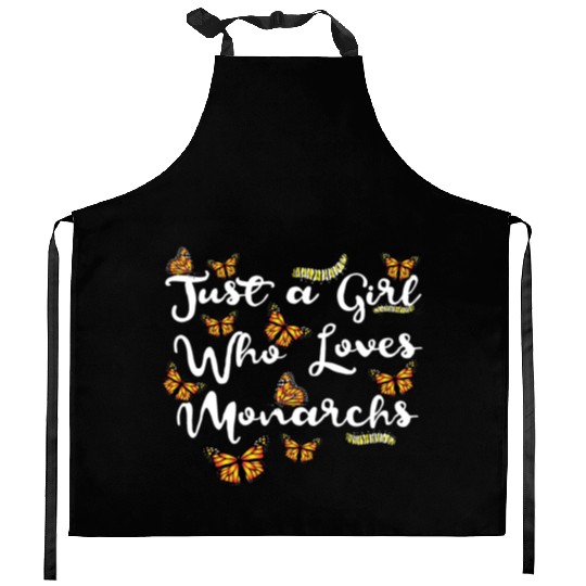 Monarch Butterfly Lover Caterpillar Butterflies Kitchen Aprons