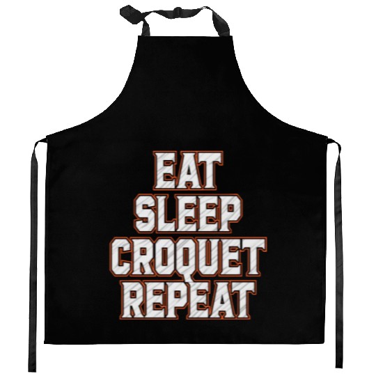 Croquet Repeat : Eat Sleep Croquetfather'smother's Kitchen Aprons