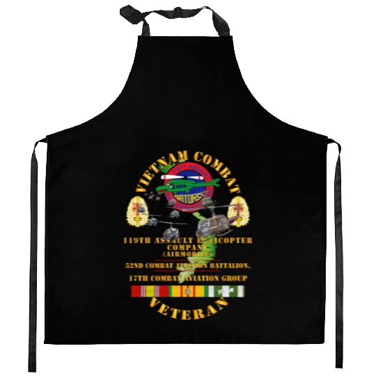 Army Vietnam Combat Vet 119th AHC 52nd CAB 17th Co Kitchen Aprons