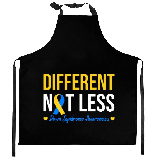 Different Not Less World Down Syndrome Awareness Kitchen Aprons