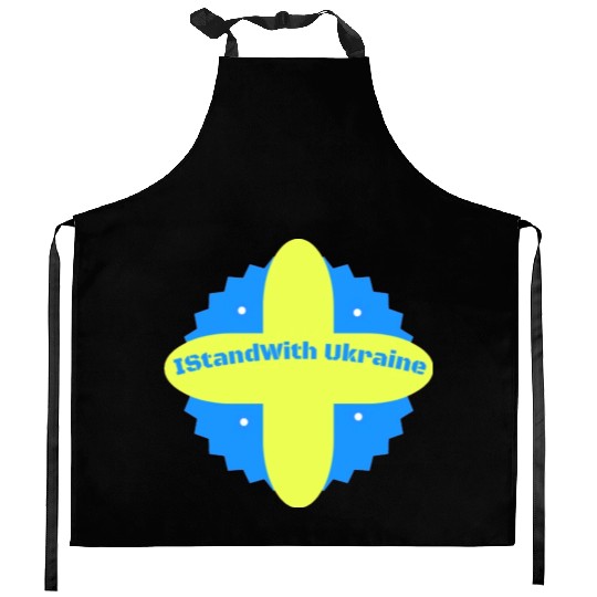 I Stand With Ukraine Kitchen Aprons