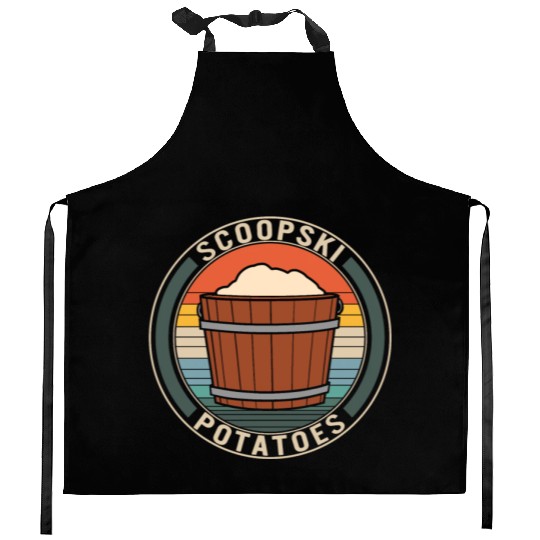 Potato Vegetable Kitchen Aprons, Scoopski Potatoes,